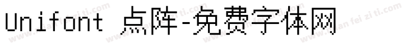Unifont 点阵字体转换